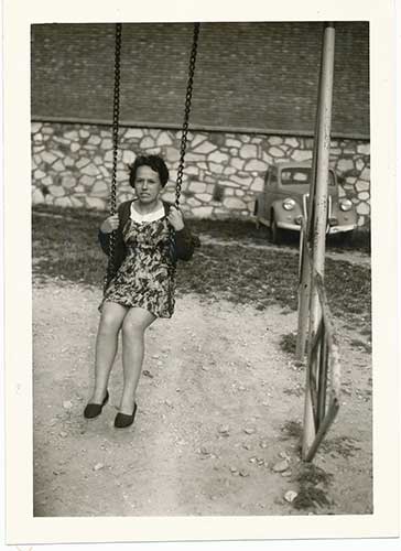 Woman on a swing